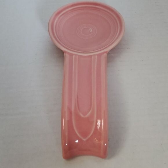 Fiestaware Fiesta CERAMIC Spoon Rest Plate Dish Peony Pink - Picture 2 of 12